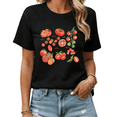 thumbnail image 1 of Vintage Watercolor Tomatoes Graphic Tees Women's Cottagecore Garden T-shirt, 1 of 4