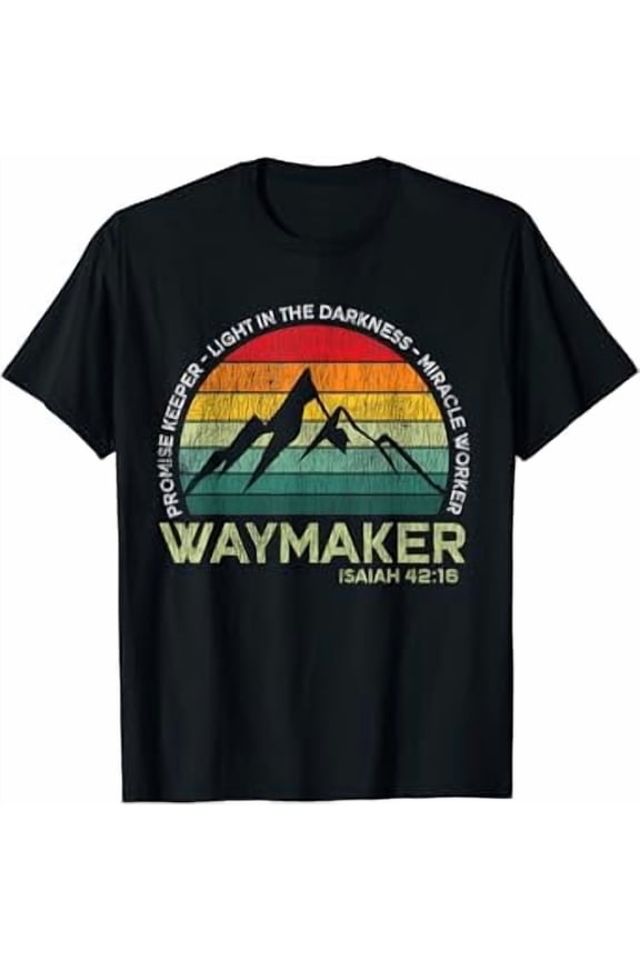 Vintage Waymaker Promise Keeper Miracle Worker Christian T-Shirt