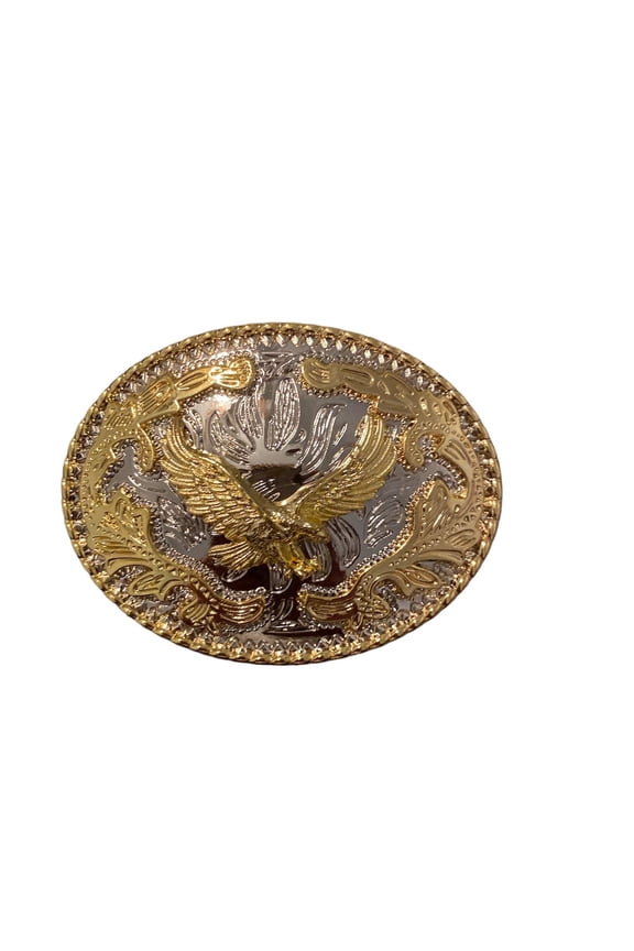 Vintage Western Belt Buckle Flying Eagle Novelty Clothing Rodeo Small Casual