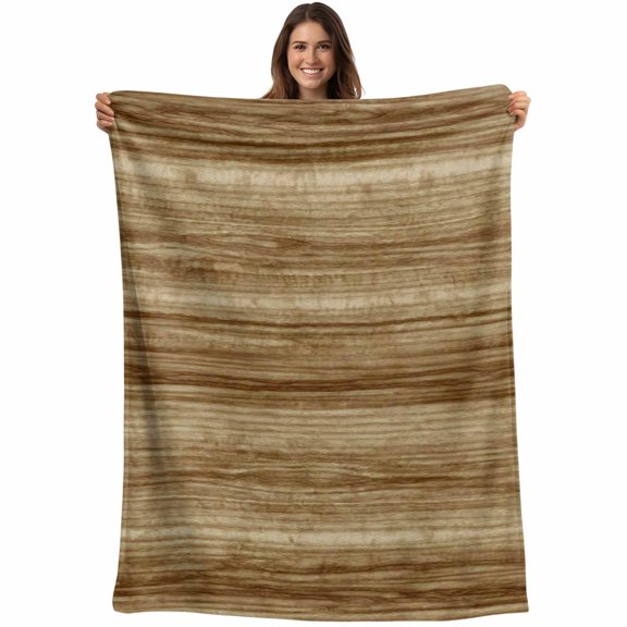 Vintage Western Blanket Soft Cozy Warm Throw Blanket for Couch, Plush Fuzzy Flannel Fleece Blankets for Sofa, Rustic Farmhouse Wooden Grain Barn Door Bed Blankets Lightweight Gifts for Women, 50"x60"