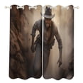 thumbnail image 1 of Vintage Western Cowboy Blackout Curtains for Bedroom Curtains Insulated Room Darkening Window Drapes for Living Room, 1 of 7