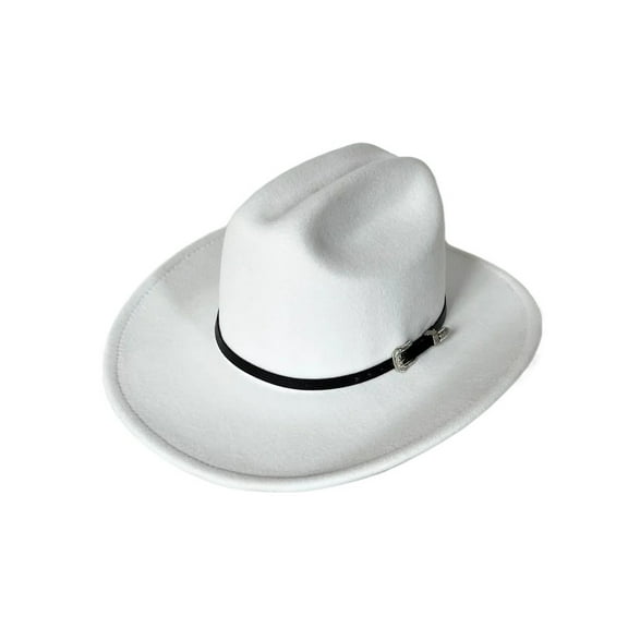Vintage Western Cowboy Hat Fit For Men's Gentleman Lady Jazz Cowgirl With Leather Wide Brim Cloche Church Sombrero Hombre Caps