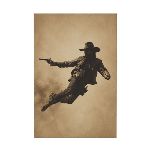 Vintage Western Southwest Canvas Wall Art for Farmhouse Bar Living Room Bedroom Home Decoration 12*18in