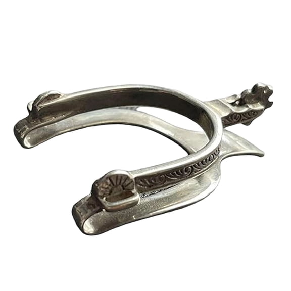 Vintage Western Spur Money Clip Handcrafted Metal Collectible for Men Cowboy Style Fashion Accessory in Silver
