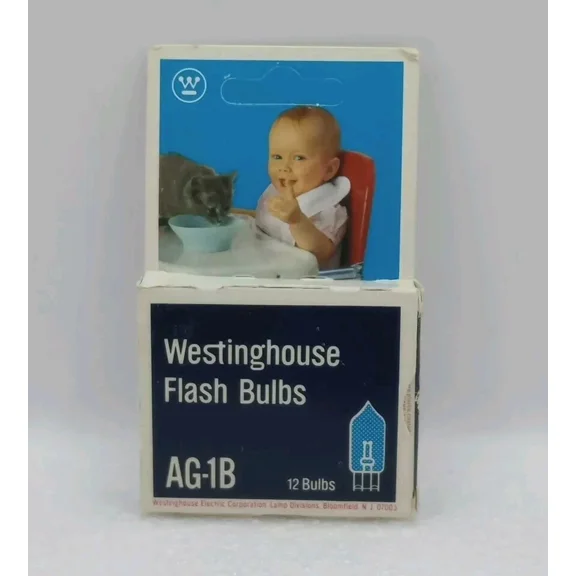 Vintage Westinghouse Camera Flash Bulbs Blue Ag-1B ~ Lot Of 14 ~ Nos