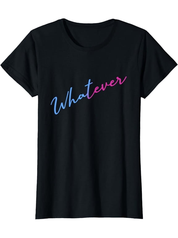 Vintage Whatever Crew Neck Casual Short Sleeve Vintage Summer Graphic T-Shirt for Women