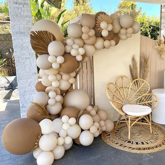 Vintage White Balloon Set 12 18 24 Inch Pastel Cream Latex for Party Decor