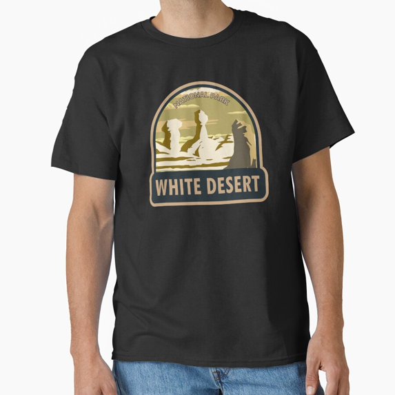 Vintage White Desert National Park Egypt Travel Art Classic T-Shirt T-Shirt - Perfect T-Shirt For Everyone