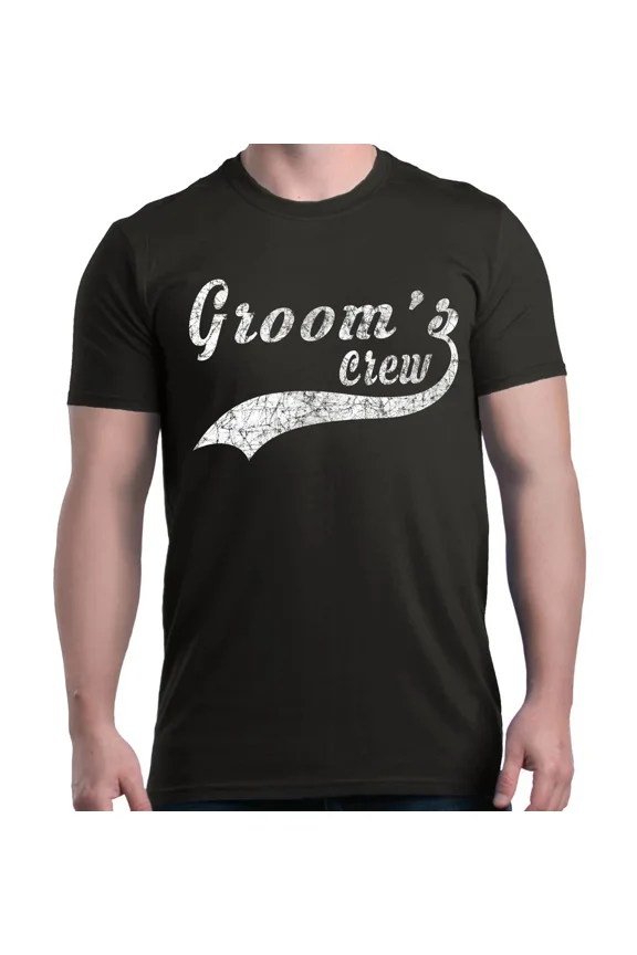 Vintage White Groom'S Crew T-Shirt Marriage Wedding Bachelor Party Shirts - Perfect Gifts For Everyone