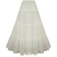 thumbnail image 1 of Vintage White Rockabilly Petticoat Skirt for Women Tutu Skirt 1950s Underskirts, 1 of 4