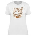 thumbnail image 1 of Vintage White Tiger Head Sketch T-Shirt Men -Image by Shutterstock, Male 4X-Large, 1 of 4