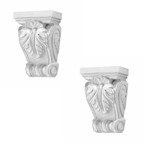 Vintage White Urethane Wall Fireplace Corbel Set of 2 | Renovator's Supply