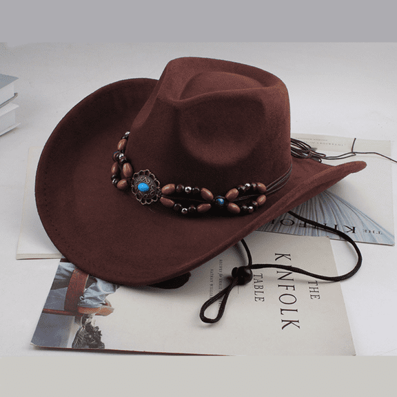 Vintage Wide BrimWestern Cowboy Hats for Men Women Gentleman Cowgirl Jazz Hat Cap Holidays Party Cosplay Hat