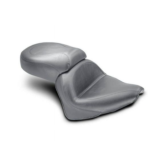 Vintage Wide Touring 1-Piece Seat for Honda 1999-2008 VT600 Shadow models - Black - One Size