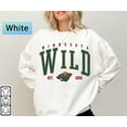 thumbnail image 1 of Vintage Wild Hockey Sweatshirt, Retro Minnesota Hockey Crewneck , Minnesota Hockey Ice Shirt,White Color,Size L, 1 of 5