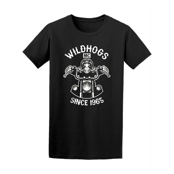 Vintage Wild Hog Motorcycle Club T-Shirt Men -Image by Shutterstock, Male x-Large