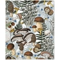 thumbnail image 1 of Vintage Wild Jungle Mushrooms Flannel Blanket, All Season Soft Cozy Plush Bed Throw fit Bedroom Living Room Sofa Couch Bedding Office Cinema Farmhouse Beach Yoga Travel 40"x30" for Pet, 1 of 6