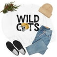 thumbnail image 1 of Vintage Wildcats Mascot Sweatshirt Wild Cat Fan Long Sleeve Shirt White Medium, 1 of 10