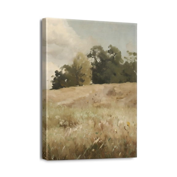 Vintage Wilderness Landscape12x16 Inch Canvas Wall Art Room Decor, Painting Prints for Bedroom, Living Room, Office, and Bathroom Décor, Adds a Touch of Nature's Elegance