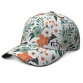 thumbnail image 1 of Vintage Wildflower Baseball Cap – Floral Botanical Dad Hat with Artistic Watercolor Flower Pattern, Romantic Bright Colorful Bloom Design, Comfortable Snapback, 1 of 7