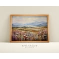 thumbnail image 1 of Vintage Wildflower Field Print, Rustic Spring Landscape Home Decor #1593, Stretched Canvas Size 16x24, 1 of 4