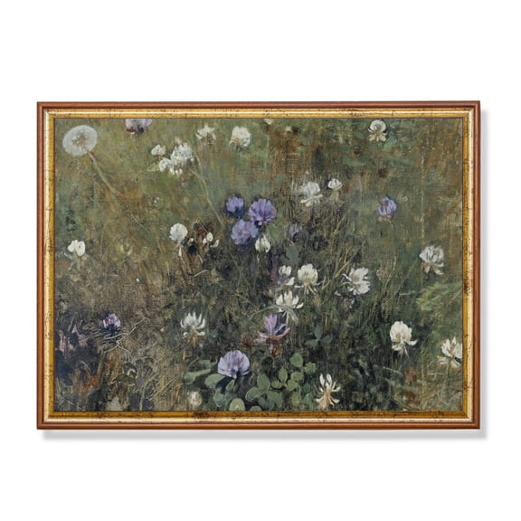 Vintage Wildflower Meadow Pastel Floral Botanical Poster Unframed Paper Print