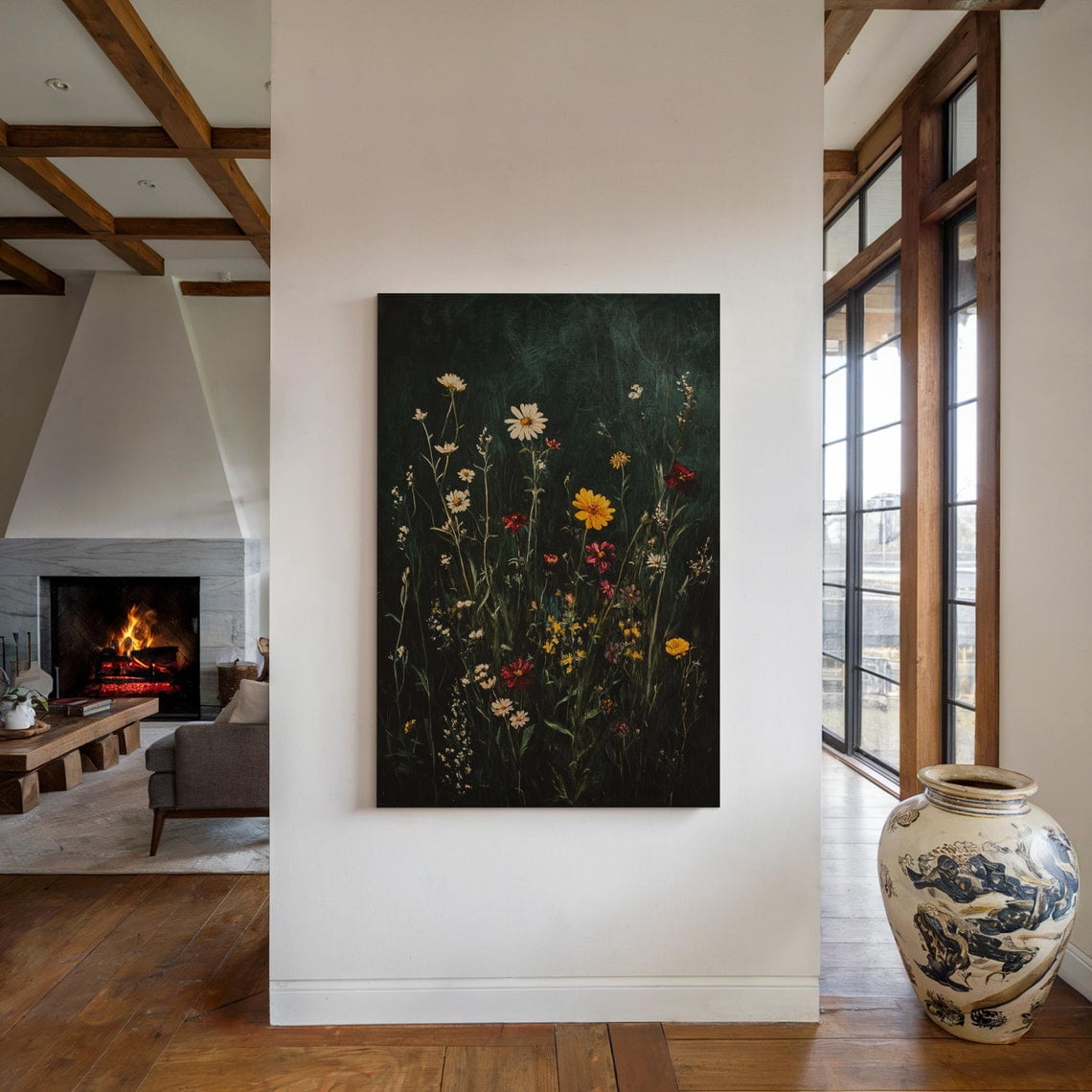Curated visual reference: Fresh Look at Vintage Wildflower Meadow Rustic Botanical Art With Vibrant Floral
