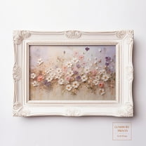 Vintage Wildflower Print, Textured Floral Art, Botanical Print, Wall Art, Cottagecore Decor, Nature Wall Art, Home Decor #2124, Unframed Poster Size 8x12