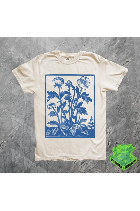 Vintage Wildflowers Graphic Shirt, 90s Retro Flowers Tee, Pressed Flowers, Gift For Her, Flower Girl, Screenprint Art Tshirt