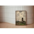 thumbnail image 1 of Vintage Windmill Art Print, Dutch Farmhouse Decor Home Decor #302, Unframed Poster Size 8x12, 1 of 4