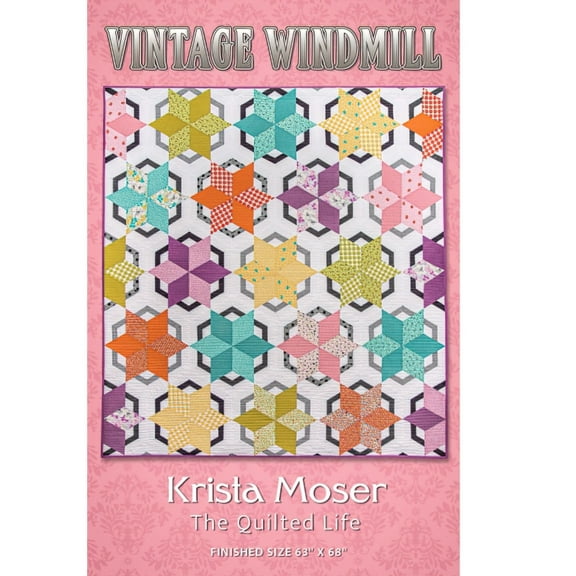 Vintage Windmill Quilt Pattern by Krista Moser