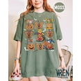 thumbnail image 1 of Vintage Winnie The Pooh Halloween Comfort Colors T-Shirt, Pooh Halloween, Pooh Halloween Family, Disneyland Halloween Trip Shirt,Moss Color,Size M, 1 of 5