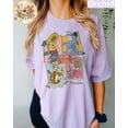 thumbnail image 1 of Vintage Winnie the Pooh Comfort Colors T-Shirt, Disney Pooh Bear and Friends, Disney Trip, Disneyland Shirt,Orchid color,size L, 1 of 5
