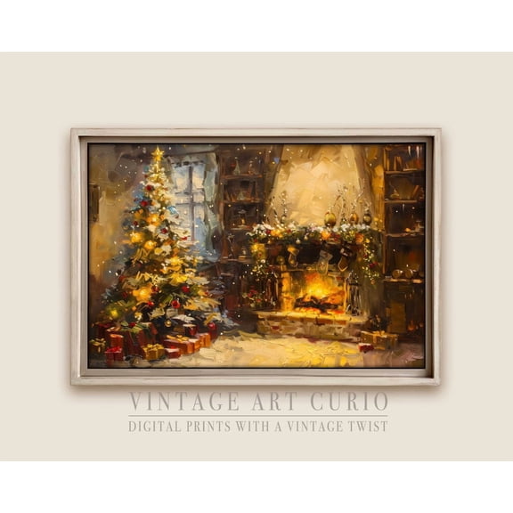 Vintage Winter Angel Print, Celestial Decor Home Decor #4363, 16x24 UNFRAMED