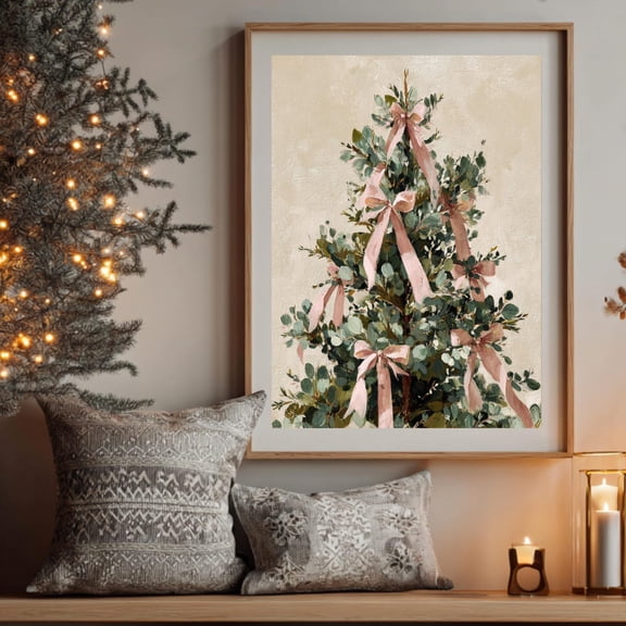 Vintage Winter Street Scene Poster With Falling Snow, Rustic Street Lamp, Decor, Cozy Wall Art Print 2008, Unframed Canvas Size 8x12 F03.1.22l1573