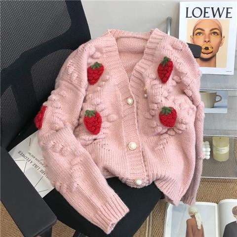 Vintage Winter Sweater LOVE DOCK Women Cardigan Flowers Embroidery Short Section Peter Pan Collar Coat Casual Streetwear Tops