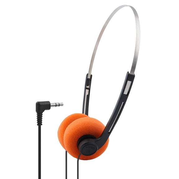 Vintage Wired Over-Ear Headphones, Classic Retro Style, Portable Lightweight Travel Headset, HD Sound for Music & Video, Compatible with Phones & Computers