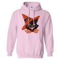 thumbnail image 1 of Vintage Witch Cat Hoodie Sweatshirt Unisex 5X-Large Pink, 1 of 5