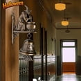 thumbnail image 1 of Vintage Witch Doorbell,Cast Metal Halloween Witch Bells Door,Halloween Decorations Indoor Outdoor,Gothic Spooky Wall Mount Bell With Bat Clapper, Front Porch Garden Decor, Halloween Gift Witch Lovers, 1 of 6
