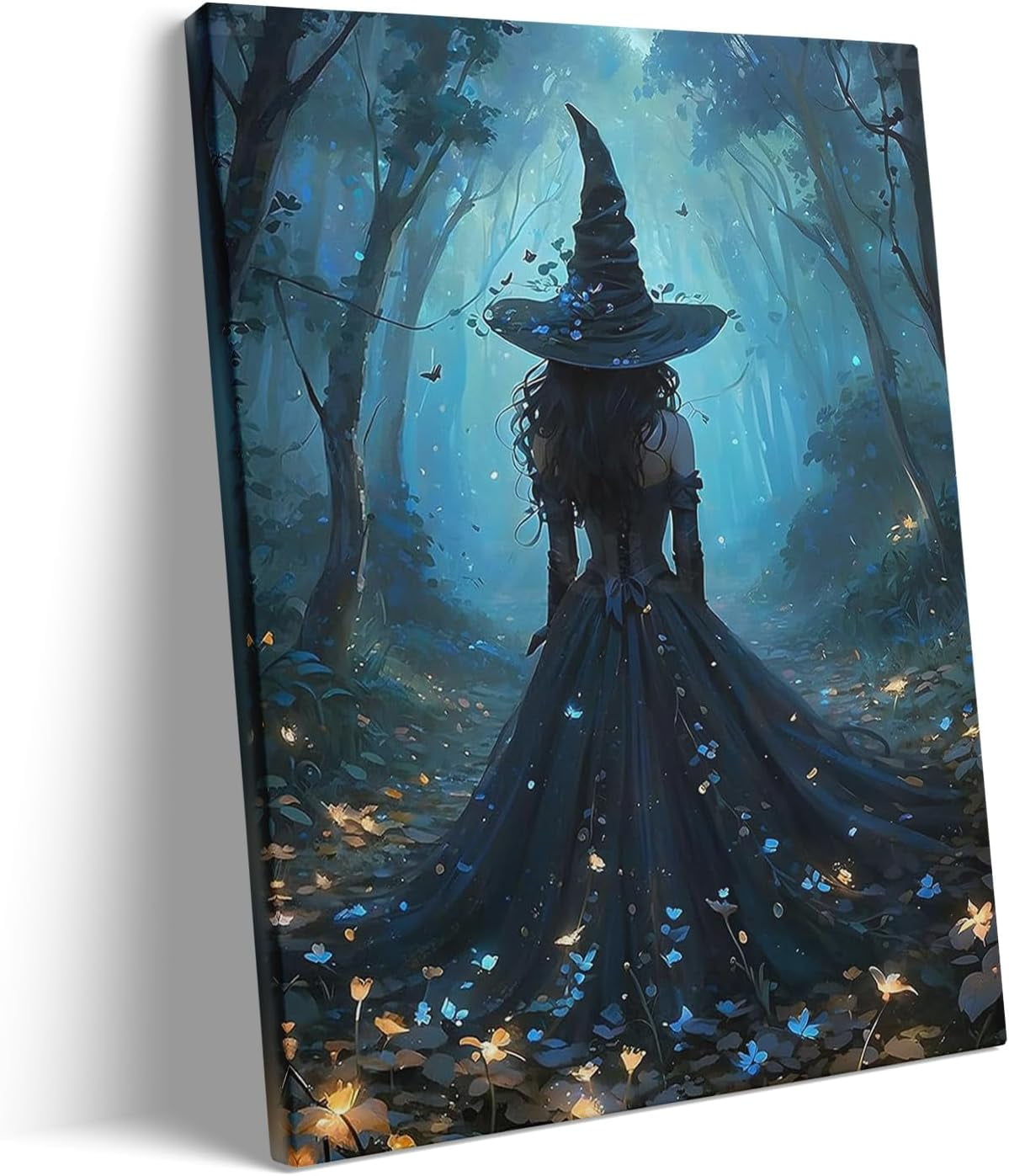 Vintage Witch Wall Art Prints Set of 3 Gothic Halloween