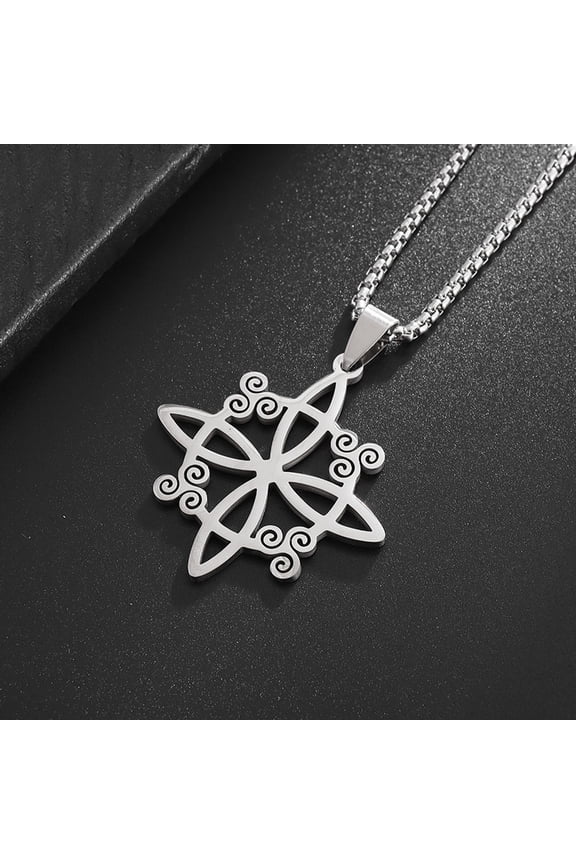 Vintage Witchcraft Celtic Knot Pendant Necklace For Men Women Slavic Witch Knot Lucky Amulet Jewelry With For You Fashion Accessories Creative Gift
