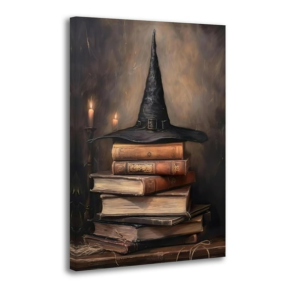Vintage Witchy Spells Halloween Poster Cool Artworks Painting Wall Art Canvas Prints Hanging Picture Home Decor Posters Gift 24x36inch(60x90cm)