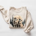 thumbnail image 1 of Vintage Wolves Howling Moon Sweatshirt, 90s Forest Crewneck Tshirt All Size S-5XL, 1 of 5