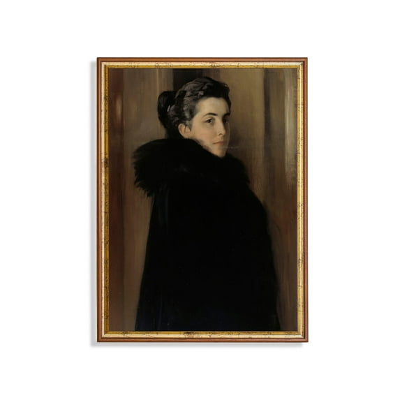 Vintage Woman Portrait, Antique Victorian Art Home Decor, 8x12 UNFRAMED