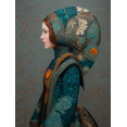 thumbnail image 1 of Vintage Woman Portrait Canvas Print Wall Art for Living Room Bedroom Office Hotel Cafe, 1 of 8
