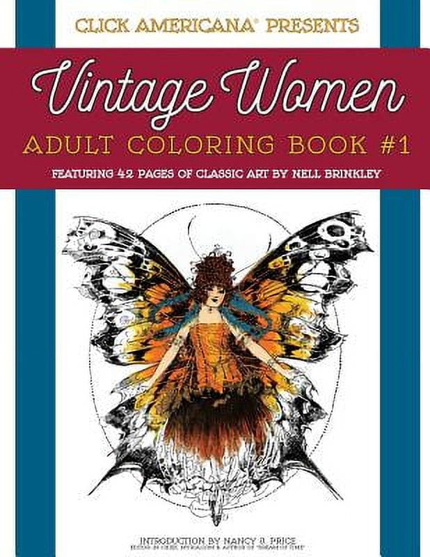 Vintage Women Adult Coloring Book Classic Art By Nell Brinkley 1307