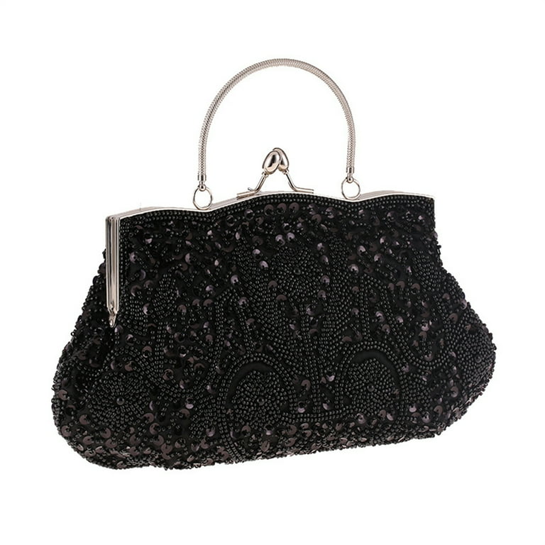 Vintage Women Embroidered Evening Party Clutch Bag