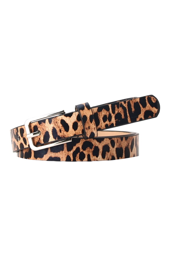 Vintage Women Faux Leather Waist Belt Adjustable Wide Strap Leopard Print Waist Corset for Women Slimming Waist Belt