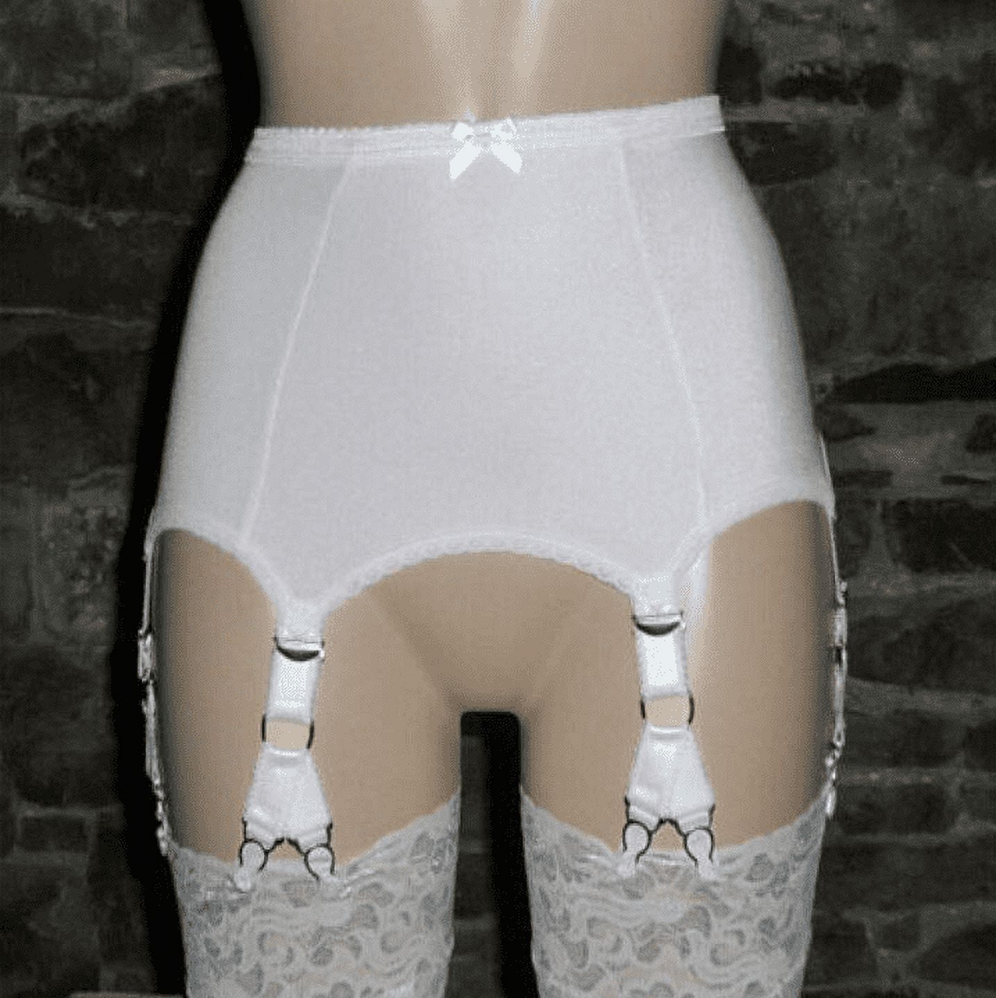 Vintage Women Lingerie Garter Belt Temptation 6 Straps 12 Claws Garter
