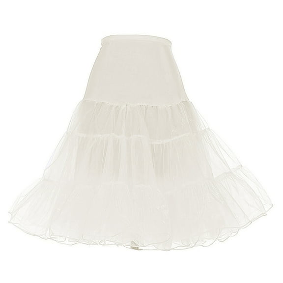 Vintage Women's 50s Ivory Petticoat Slips Crinoline Tutu Underskirt for Girls